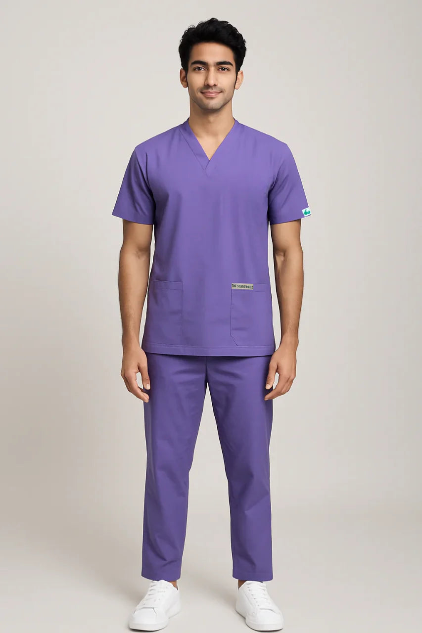 PRESTIGE 4 POCKET V NECK (NAVY BLUE) MEN SCRUB