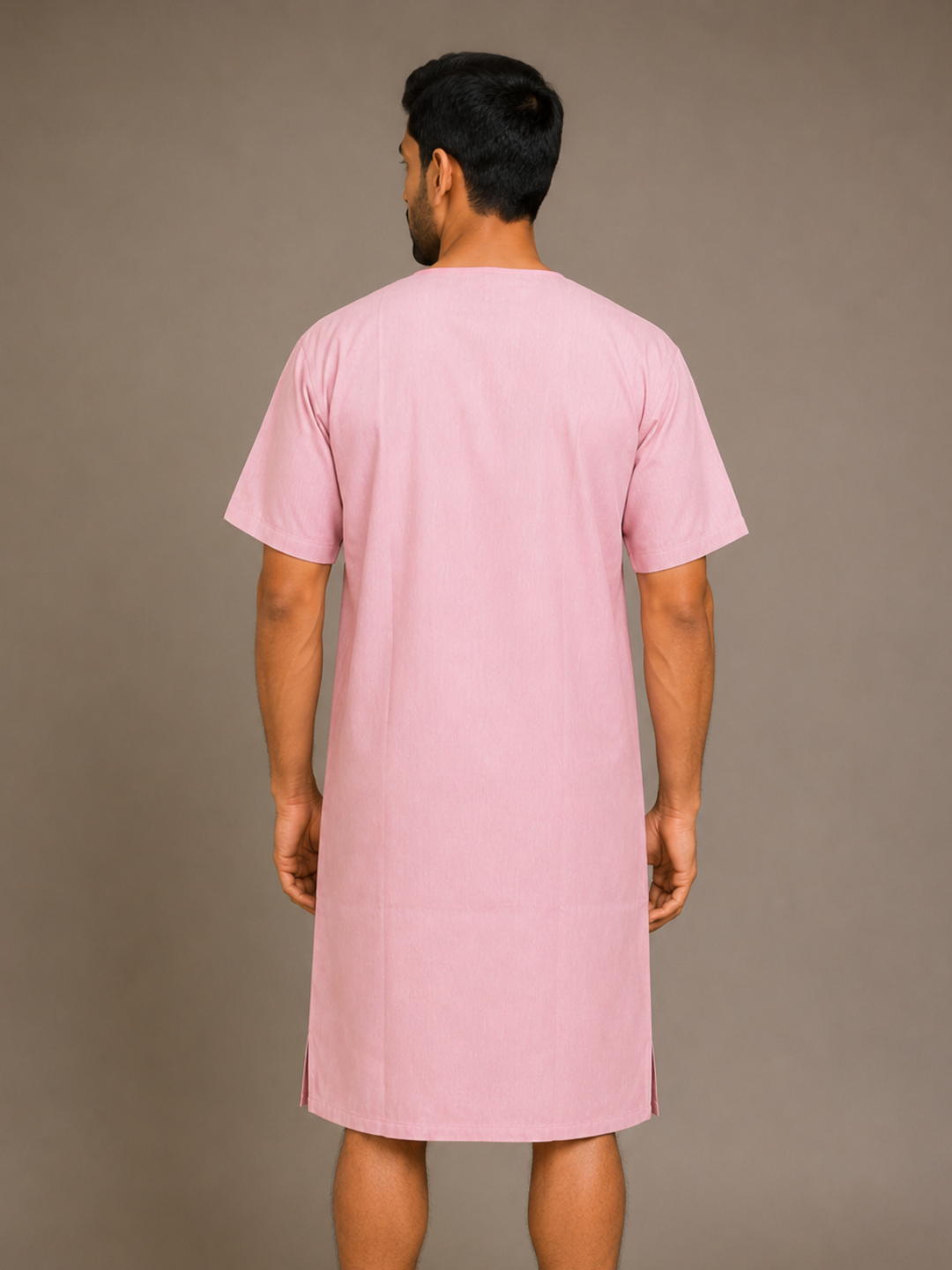 TSM PINK V NECK PATIENT DRESS FOR MEN