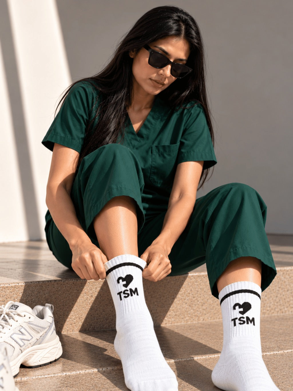 TSM SOCKS WHITE PACK OF 3