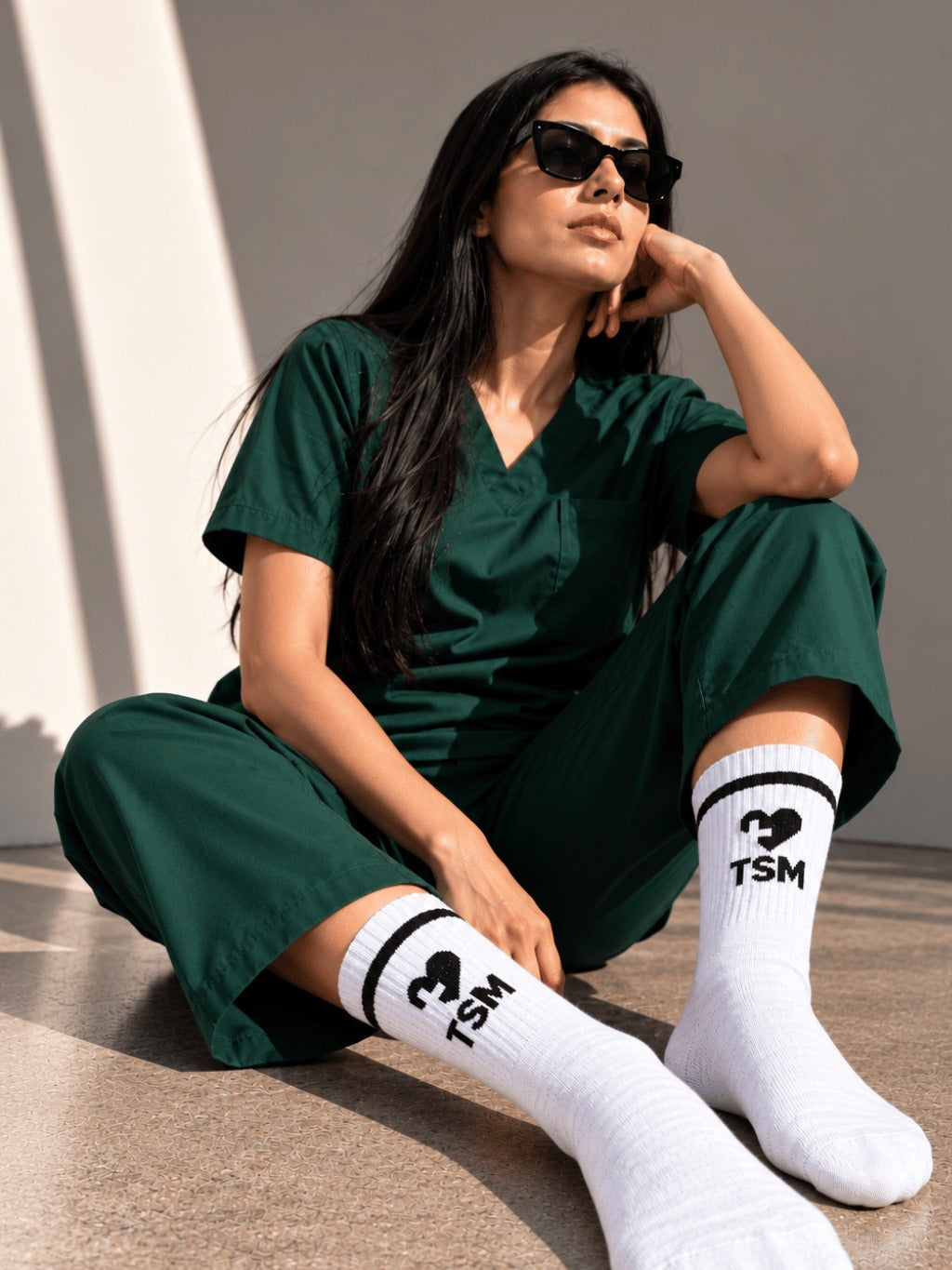 TSM SOCKS WHITE PACK OF 3