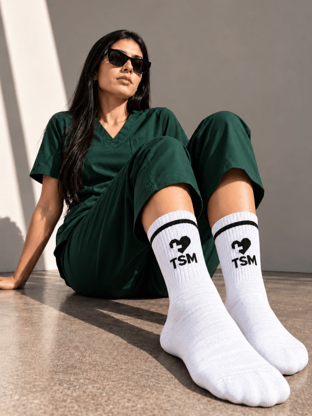 TSM SOCKS WHITE PACK OF 3