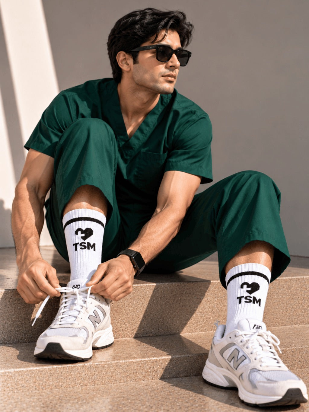 TSM SOCKS WHITE PACK OF 3