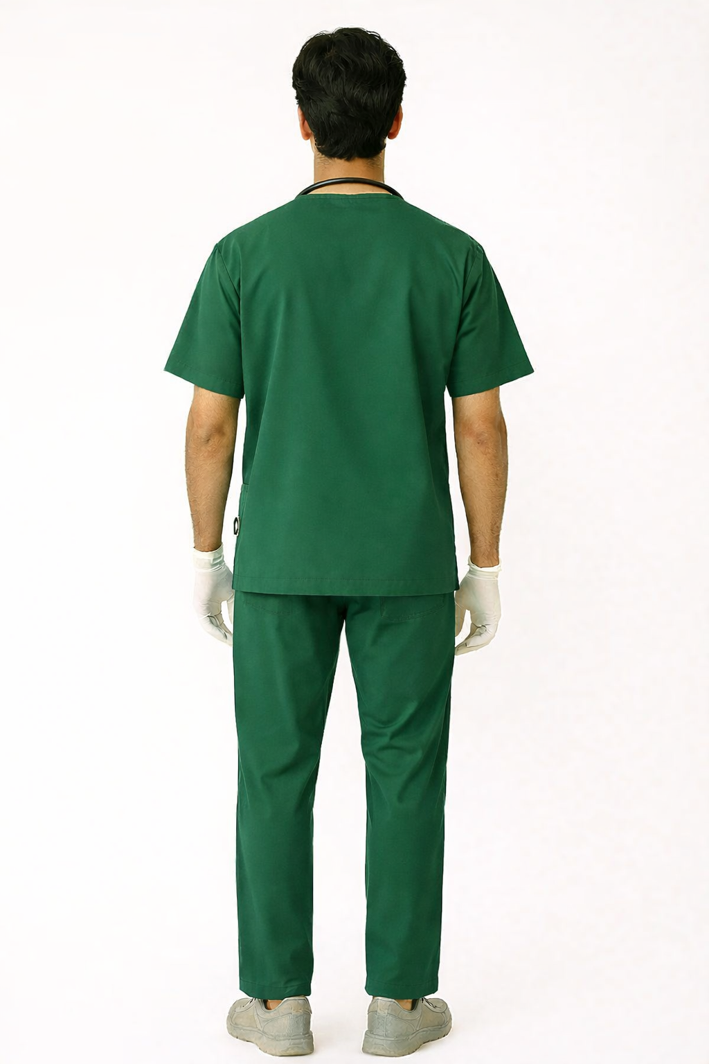 TSM ELITE 6 POCKET V NECK (GREEN) MENS SCRUB