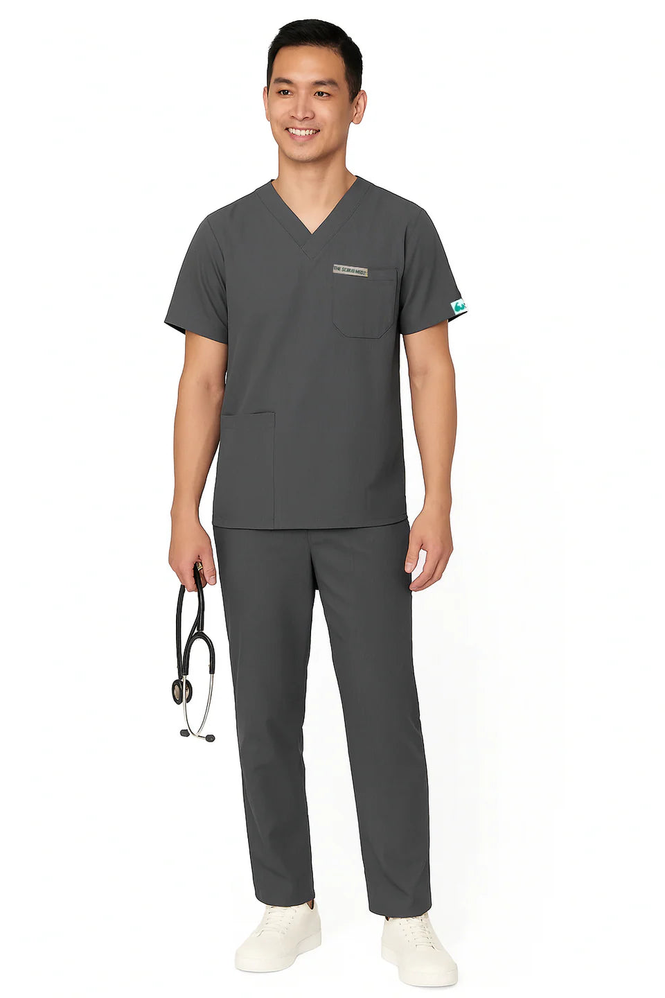 PRESTIGE 4 POCKET V NECK (NAVY BLUE) MEN SCRUB