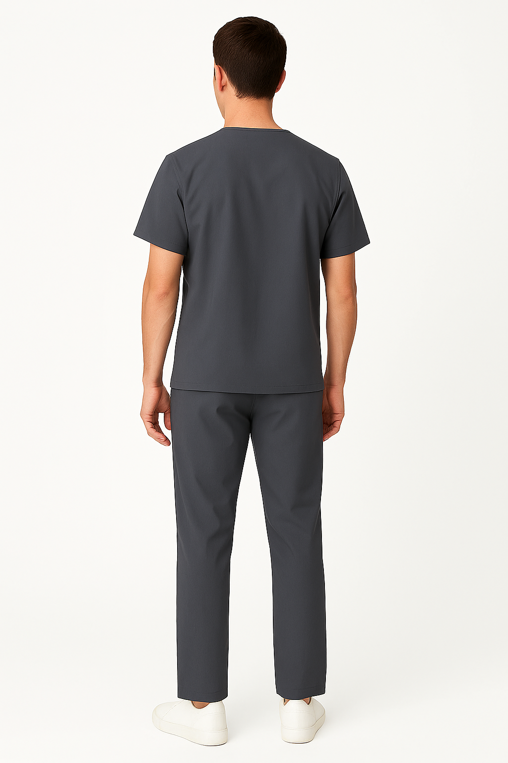 PRESTIGE 4 POCKET V NECK (GREY) MEN SCRUB